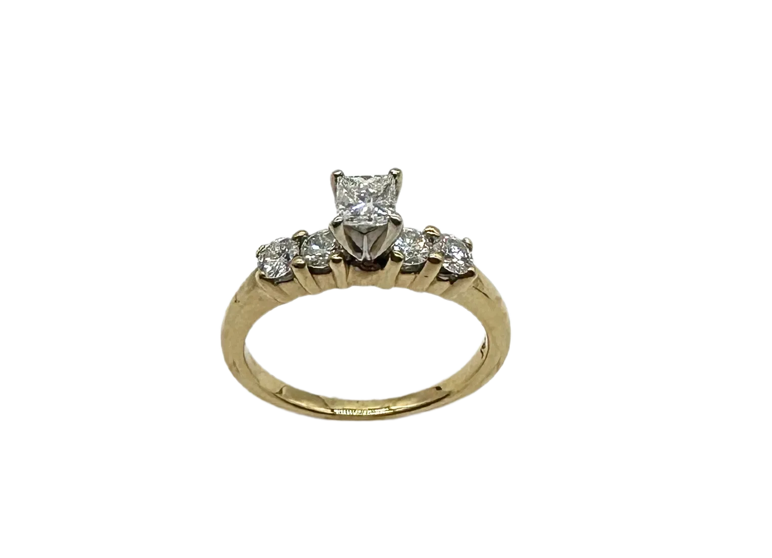 1 CTW 5-Stone Diamond Ring in 14k Yellow Gold