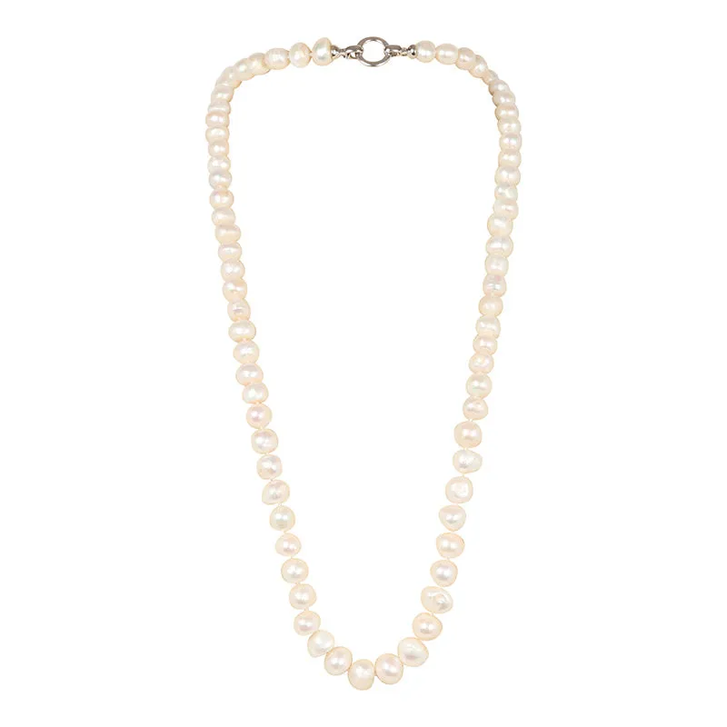 103-01 | WHITE 34" BAM BAM NECKLACE