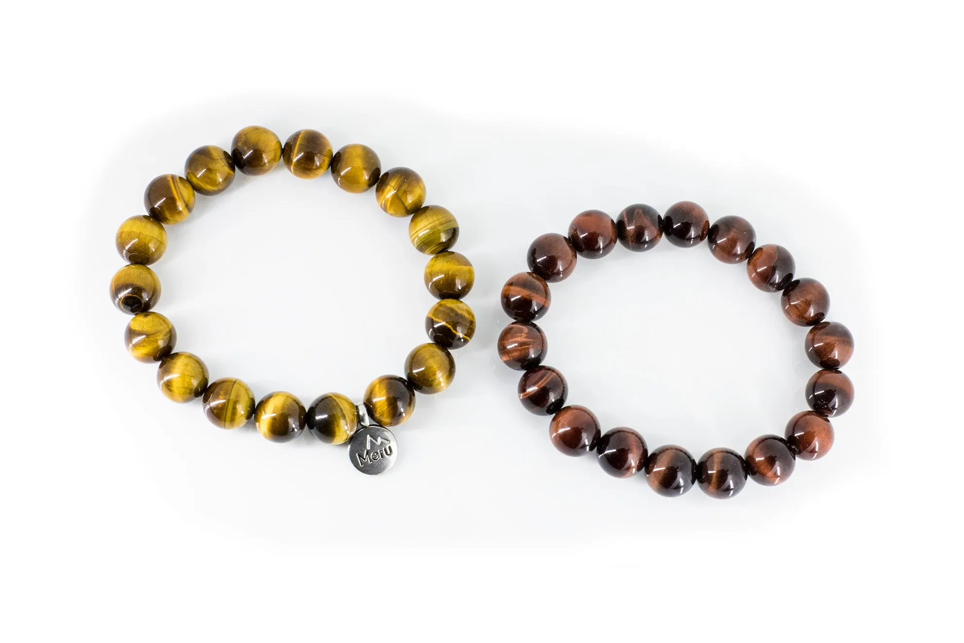 12mm Tiger's Eye Double Bracelet for Men