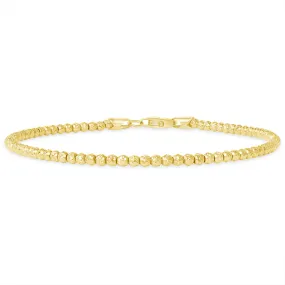 14K Gold Small Ball Bracelet