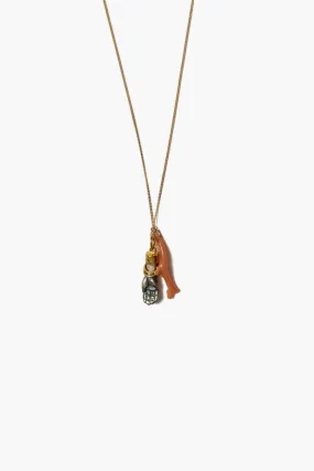 14k Mano Figa Necklace Salmon