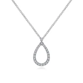 14K White Gold 0.16ctw Diamond Necklace