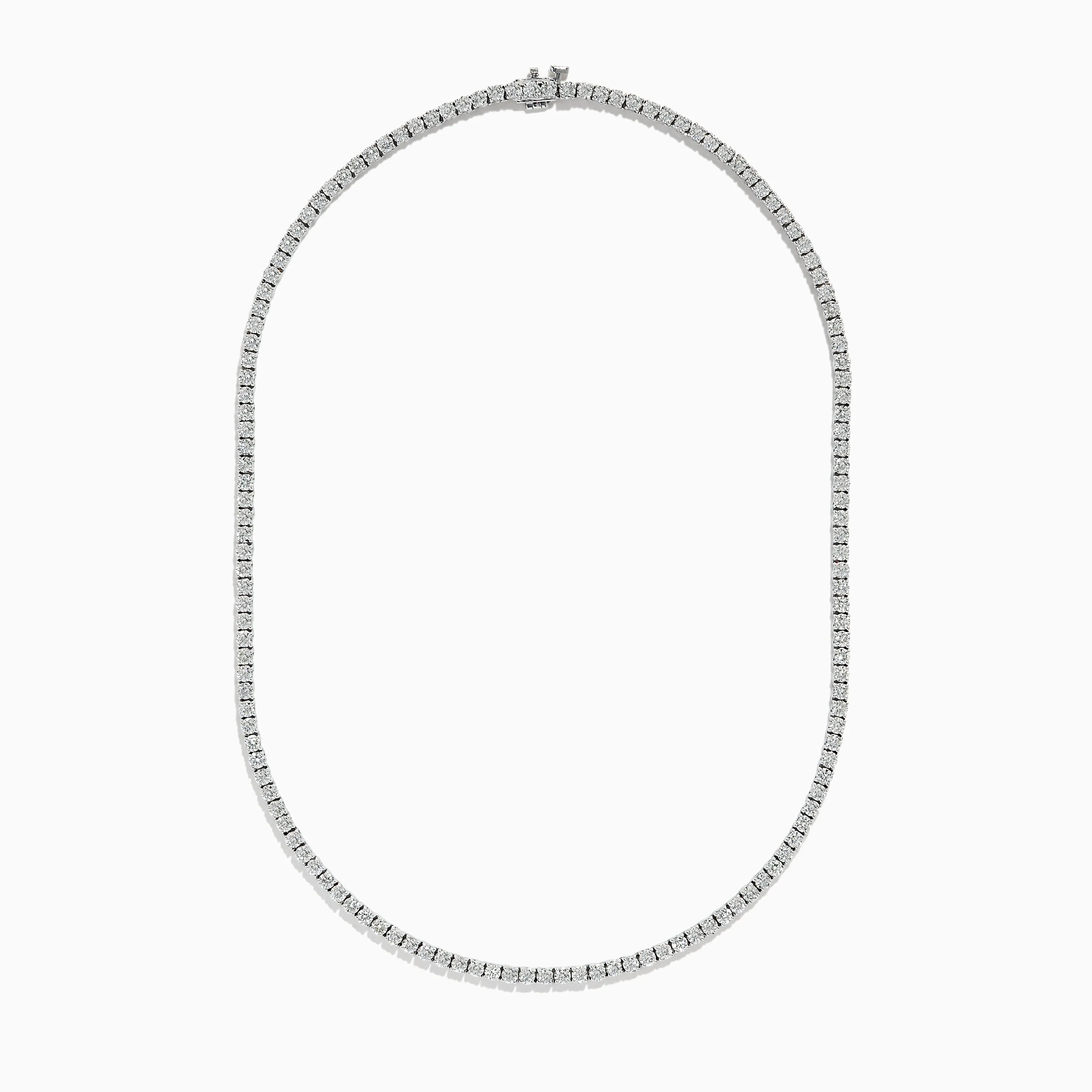 14K White Gold Diamond Necklace