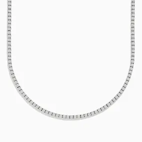 14K White Gold Diamond Necklace