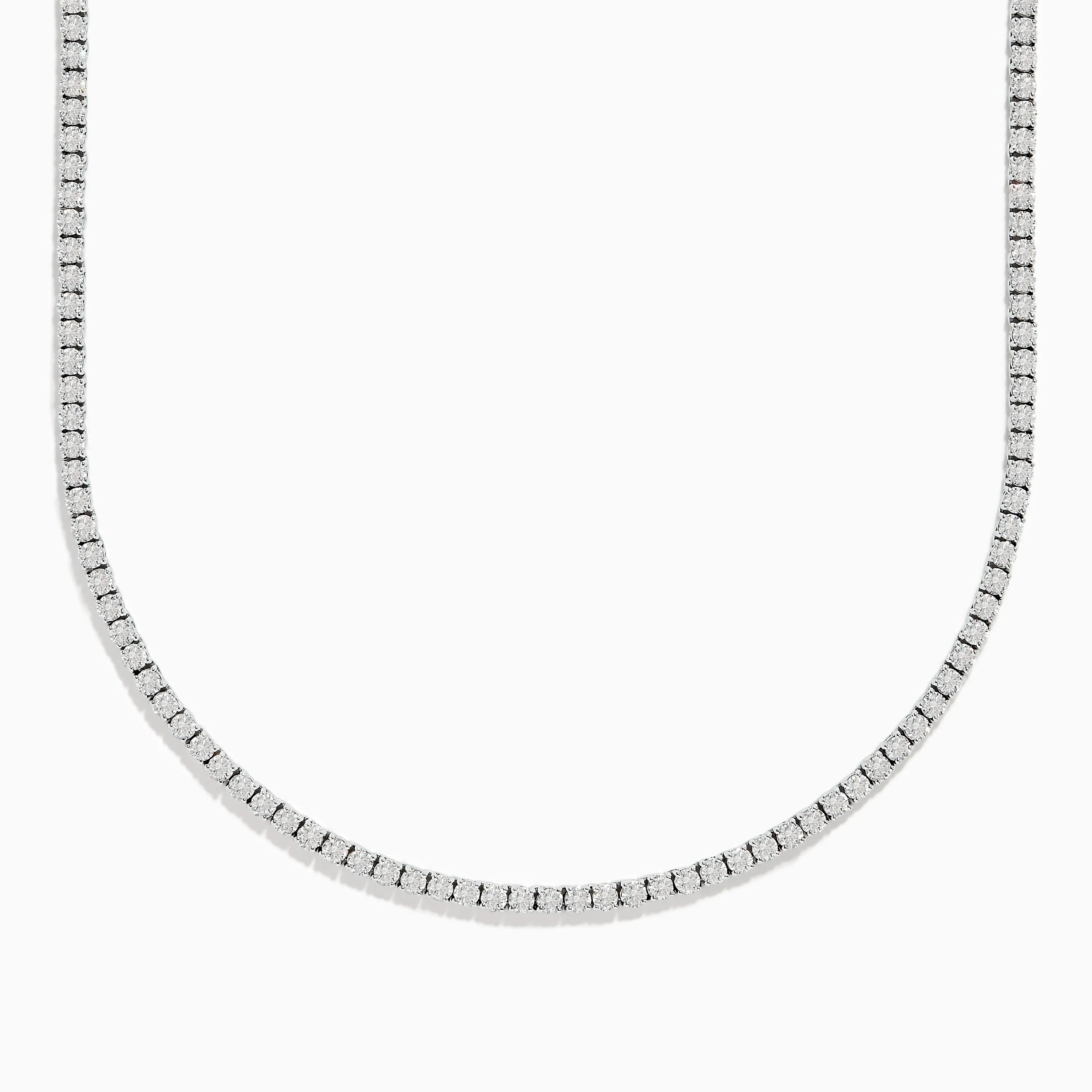 14K White Gold Diamond Necklace