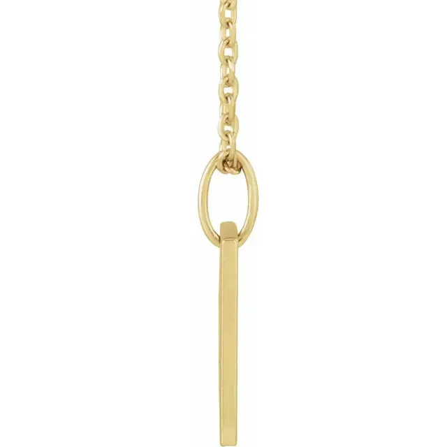 14K Yellow Gold Adoption Symbol 16-18" Necklace