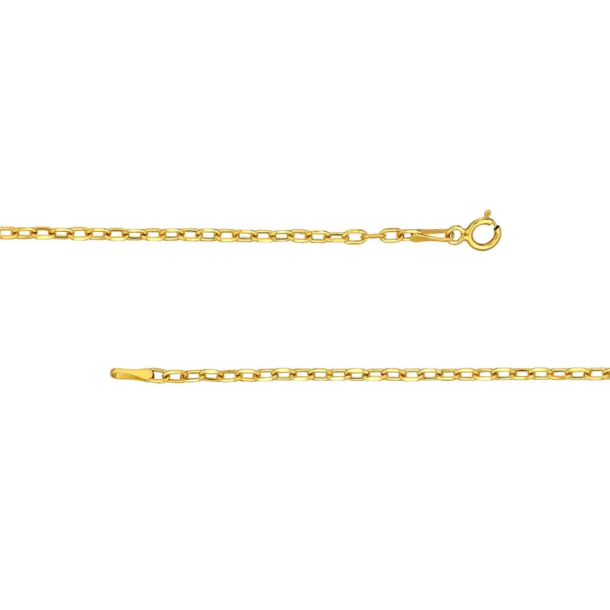 14K Yellow Gold Diamond Circle Trio Necklace