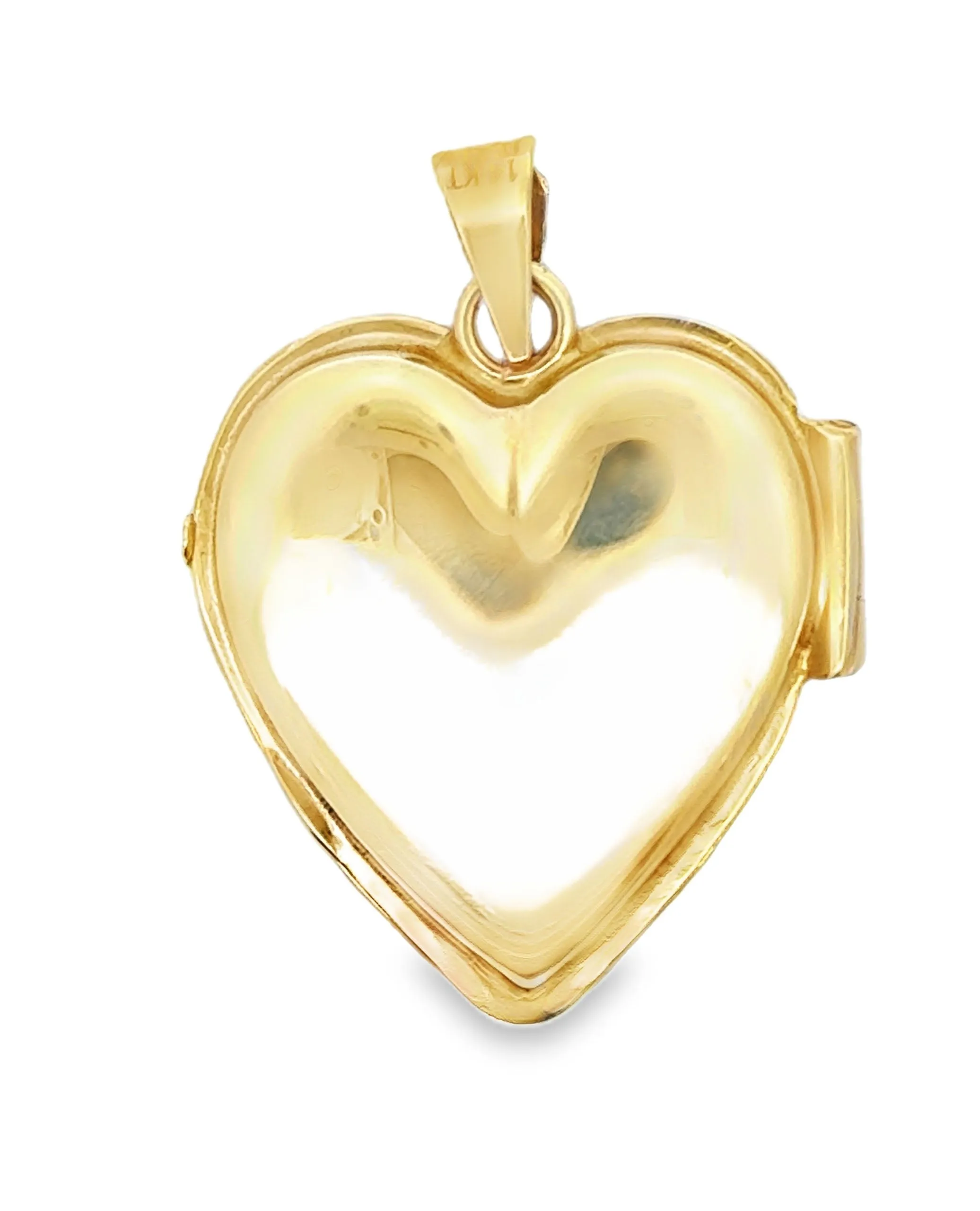 14K Yellow Gold Locket Pendant