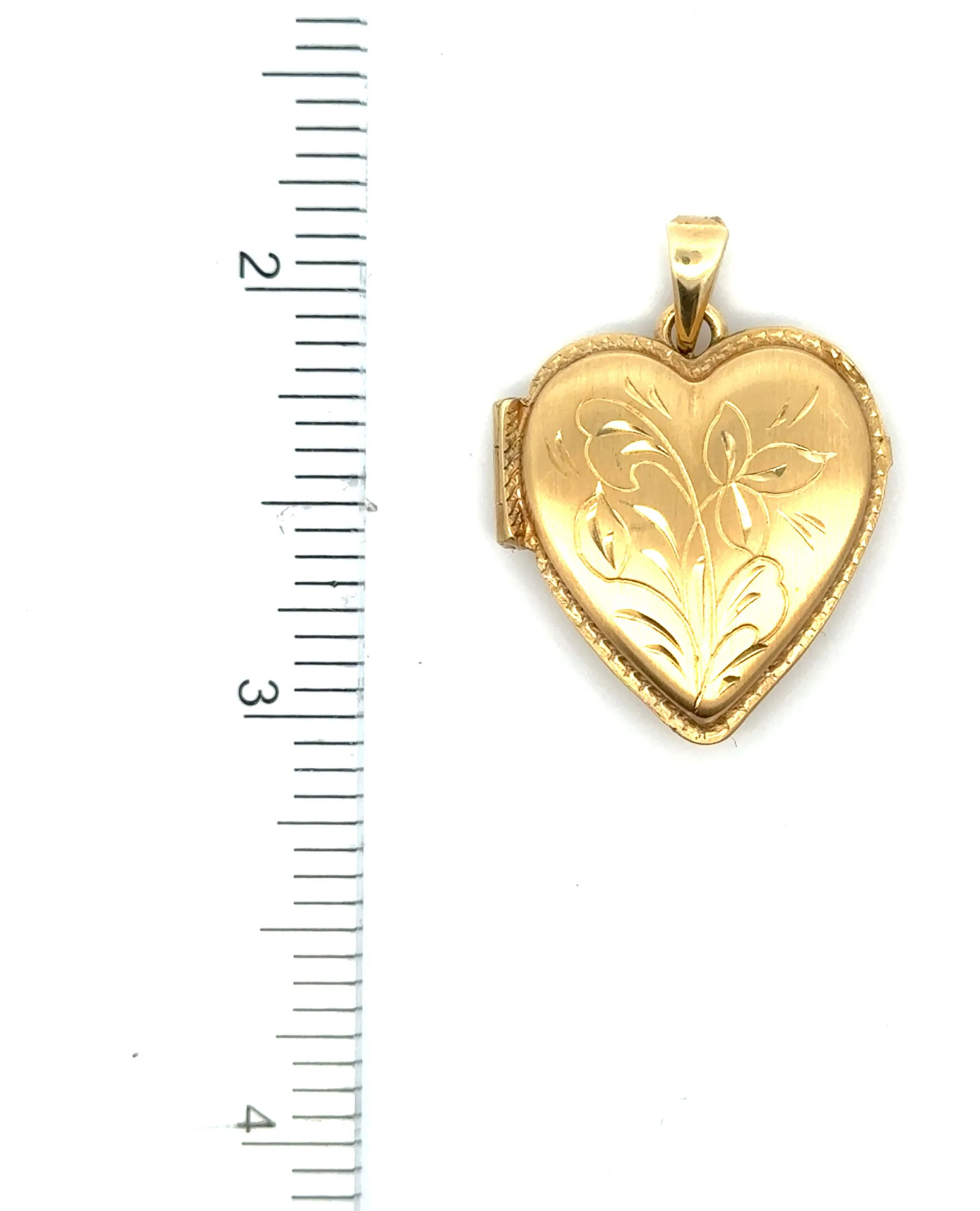 14K Yellow Gold Locket Pendant