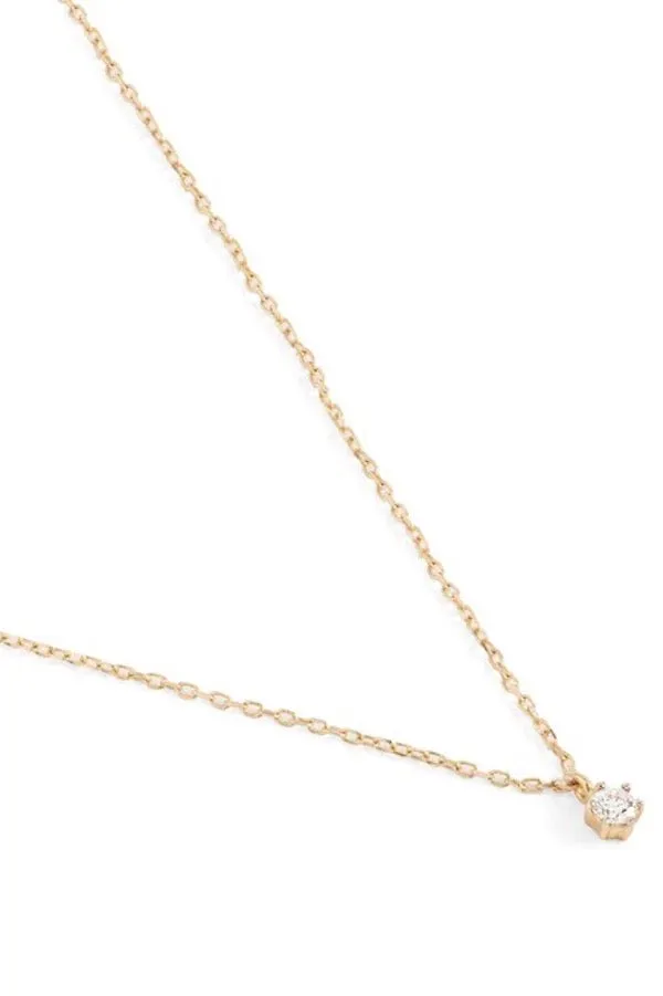 14kt Gold Sweet Droplet Diamond Necklace