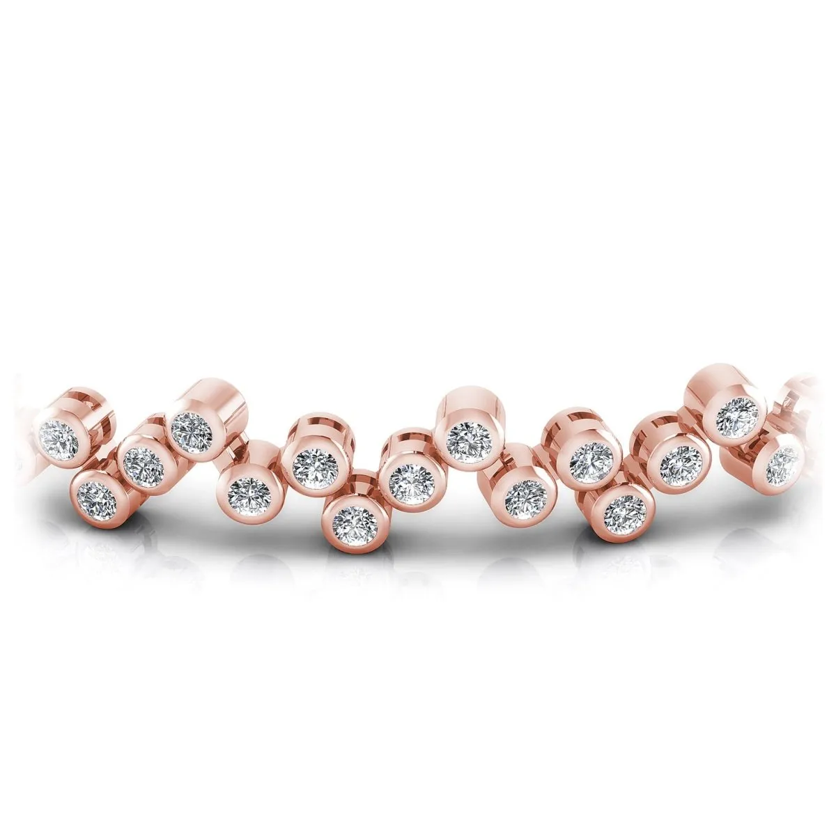 1.50-3.00 CT Round Cut Diamonds - Diamond Bracelet