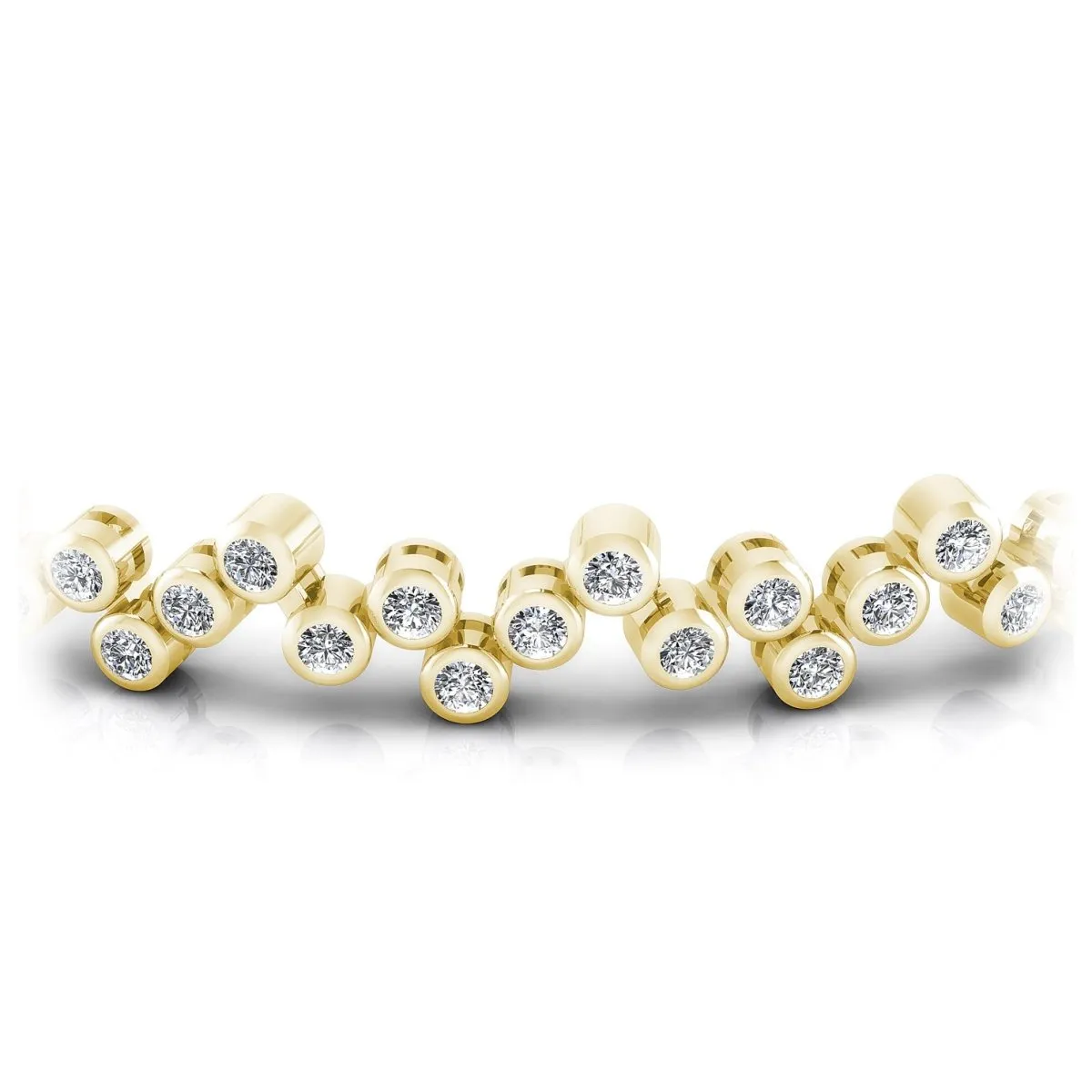 1.50-3.00 CT Round Cut Diamonds - Diamond Bracelet