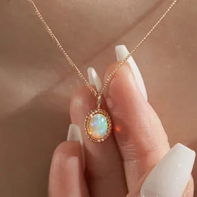 [18K Gold] Better Opal Necklace