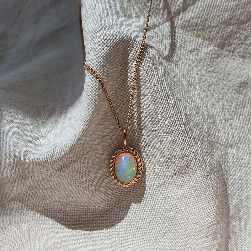 [18K Gold] Better Opal Necklace