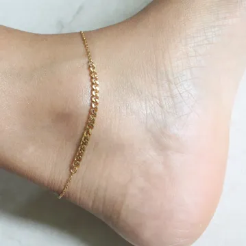 18k Gold-Filled Cuban Link Anklet - Anklet For Women - Gold Anklet - Eva Anklet