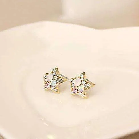 18k Gold Plated Confetti Star Stud Earrings