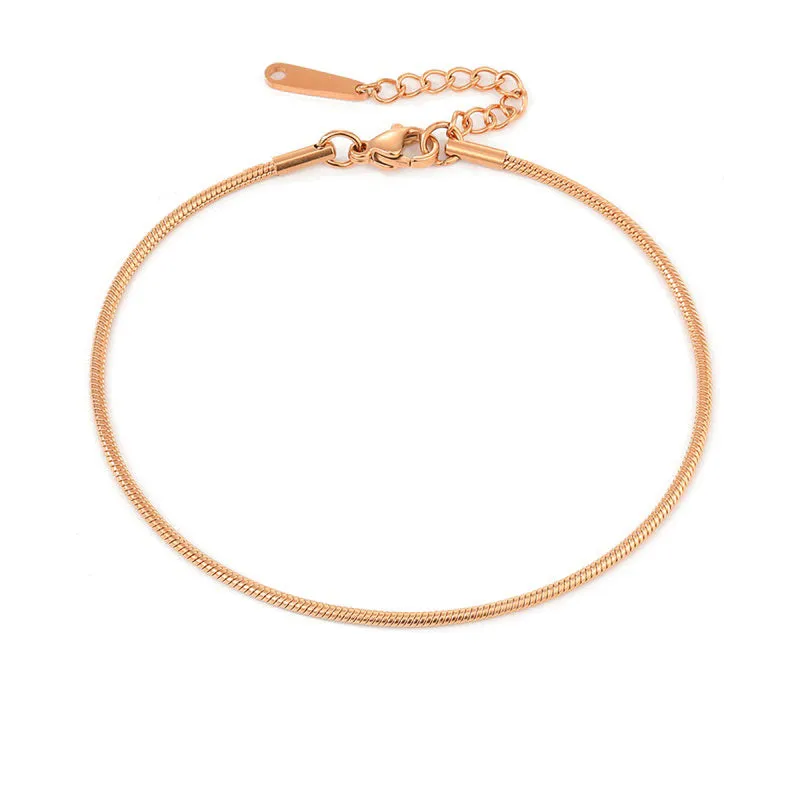 18k Golld-Filled Herringbone Anklet - Gold Anklets For Women - Ana Anklet