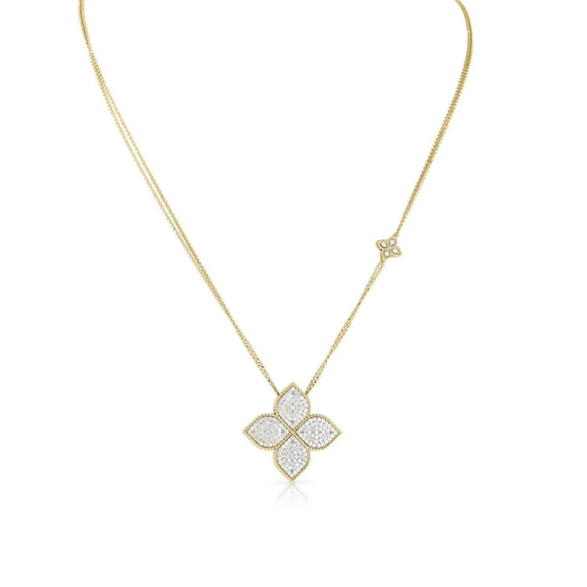 18K Yellow Gold New Barocco Station Necklace