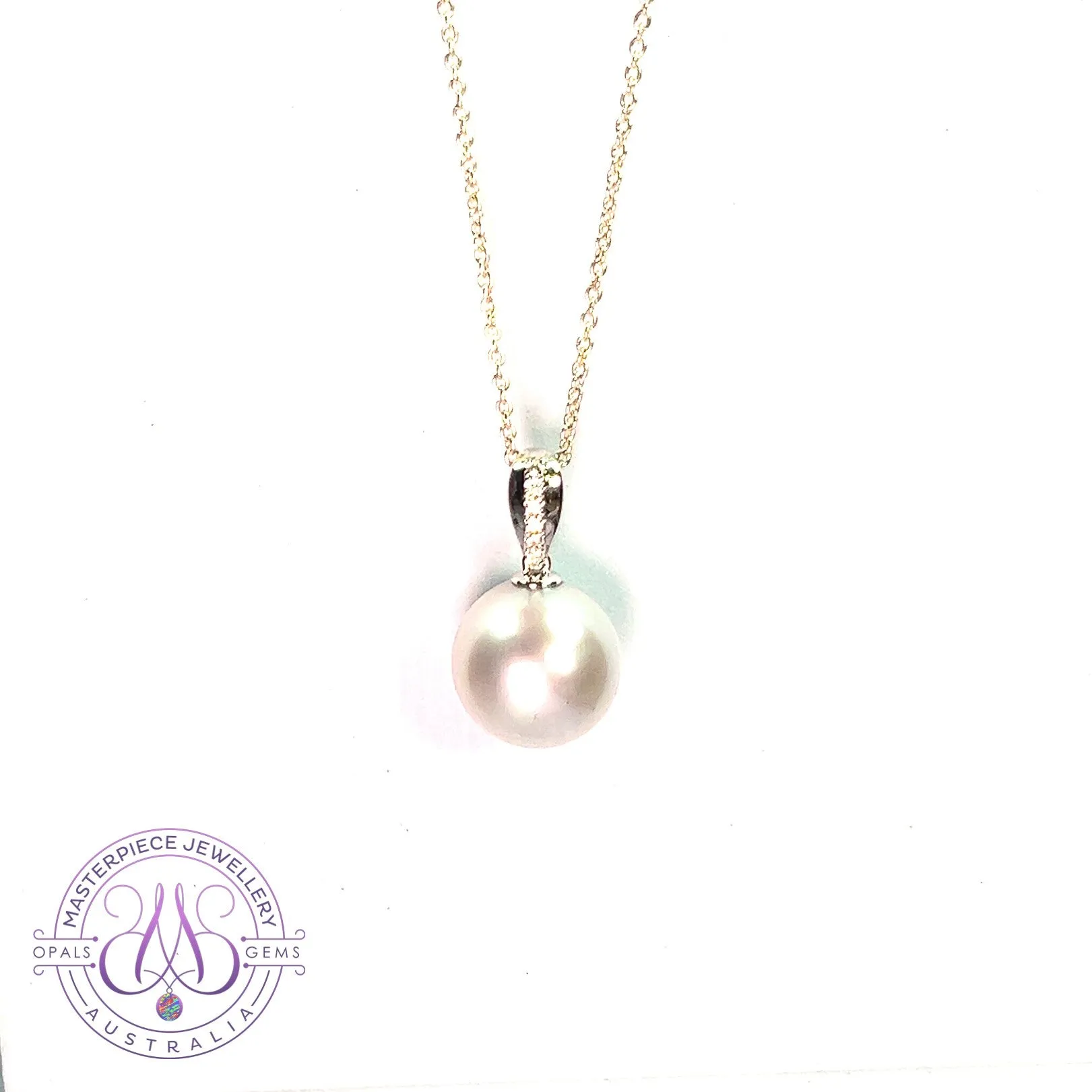 18kt White Gold South Sea Pearl 13.2mm pendant