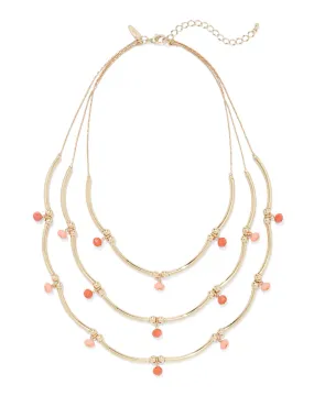 3-Row Beaded Necklace