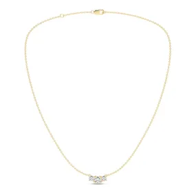 3-Stone Diamond Necklace