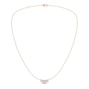 3-Stone Diamond Necklace