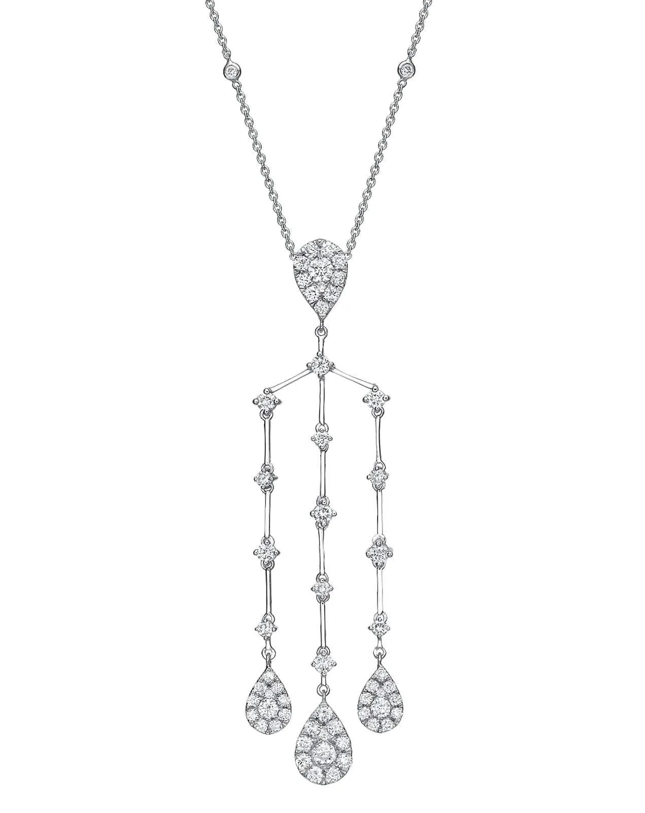 3.36 CT ILLUSION CHANDELIER NECKLACE