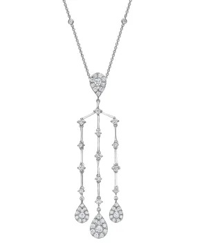 3.36 CT ILLUSION CHANDELIER NECKLACE