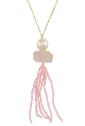 39" Tassel Necklace and Freshwater Pearl Necklace