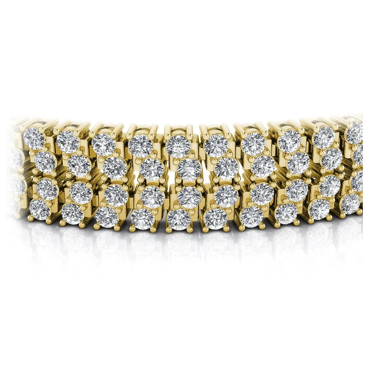 5.00-7.00 CT Round Cut Diamonds - Diamond Bracelet