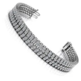 5.00-7.00 CT Round Cut Diamonds - Diamond Bracelet