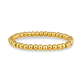 5mm Gold Beaded Bracelet