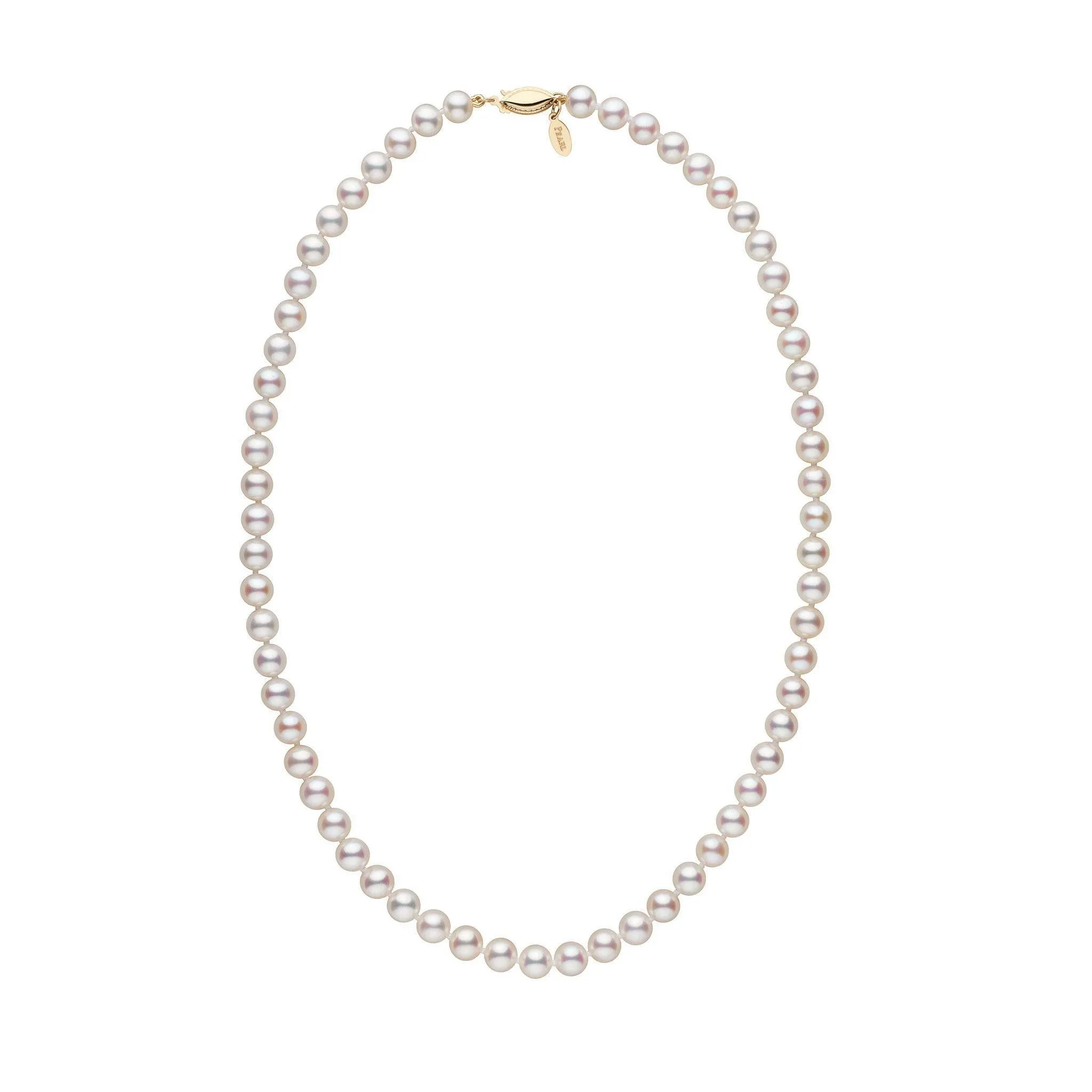 6.5-7.0 mm 18 Inch White Freshadama Freshwater Pearl Necklace