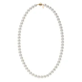 6.5-7.0 mm Natural White Hanadama Akoya Pearl Necklace