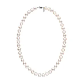 9.0-9.5 mm 18 Inch White Freshadama Freshwater Pearl Necklace