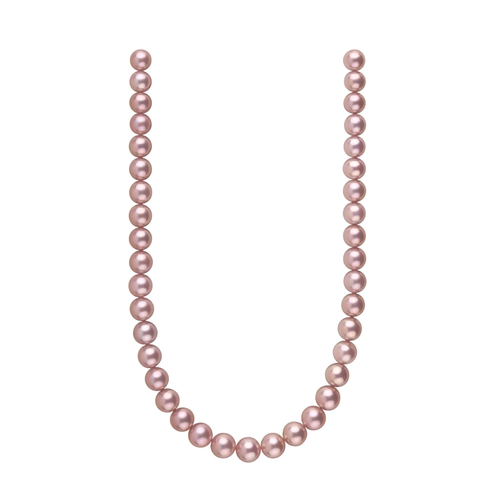 9.7-11.5 mm Cool Pink Edison Freshwater Pearl Necklace