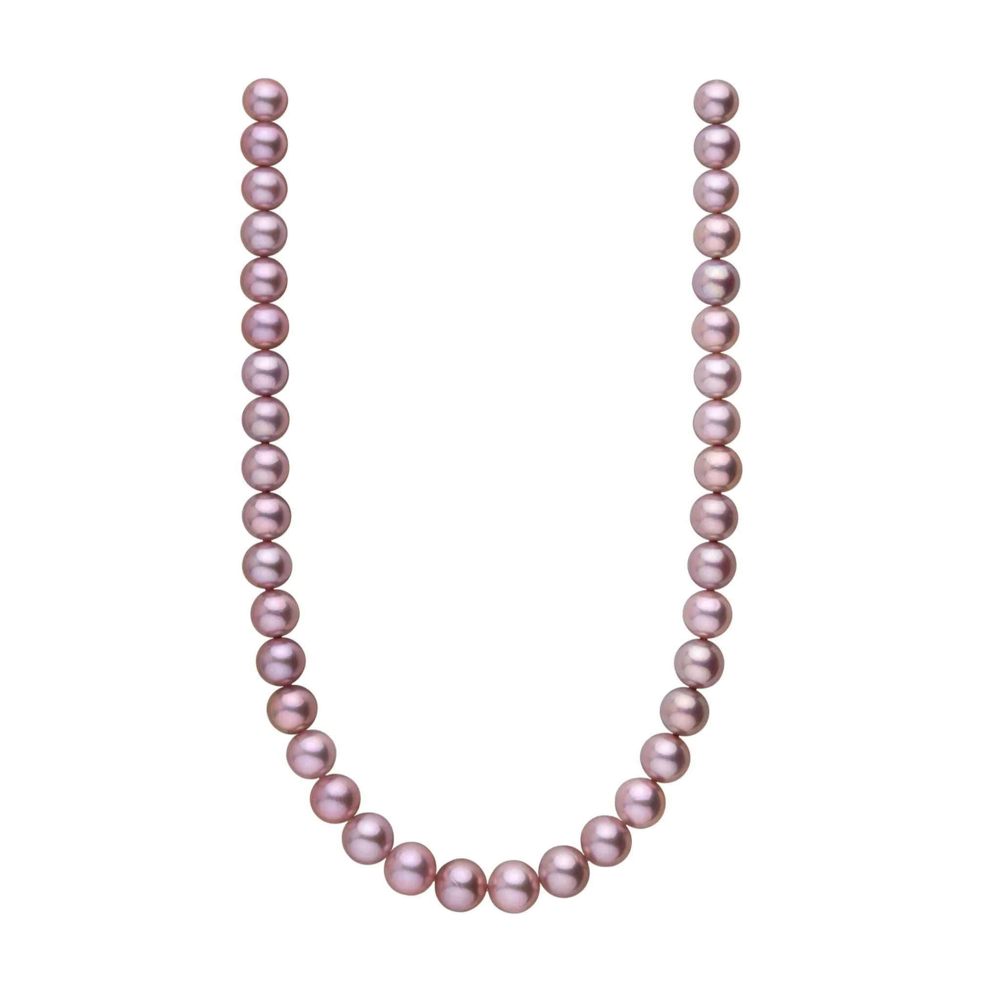 9.8-11.5 mm Cool Lavender Edison Freshwater Pearl Necklace