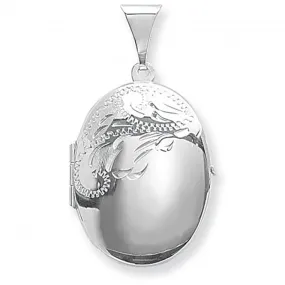 Acotis Silver Locket Oval G6585