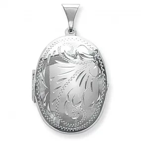 Acotis Silver Locket Oval G6589