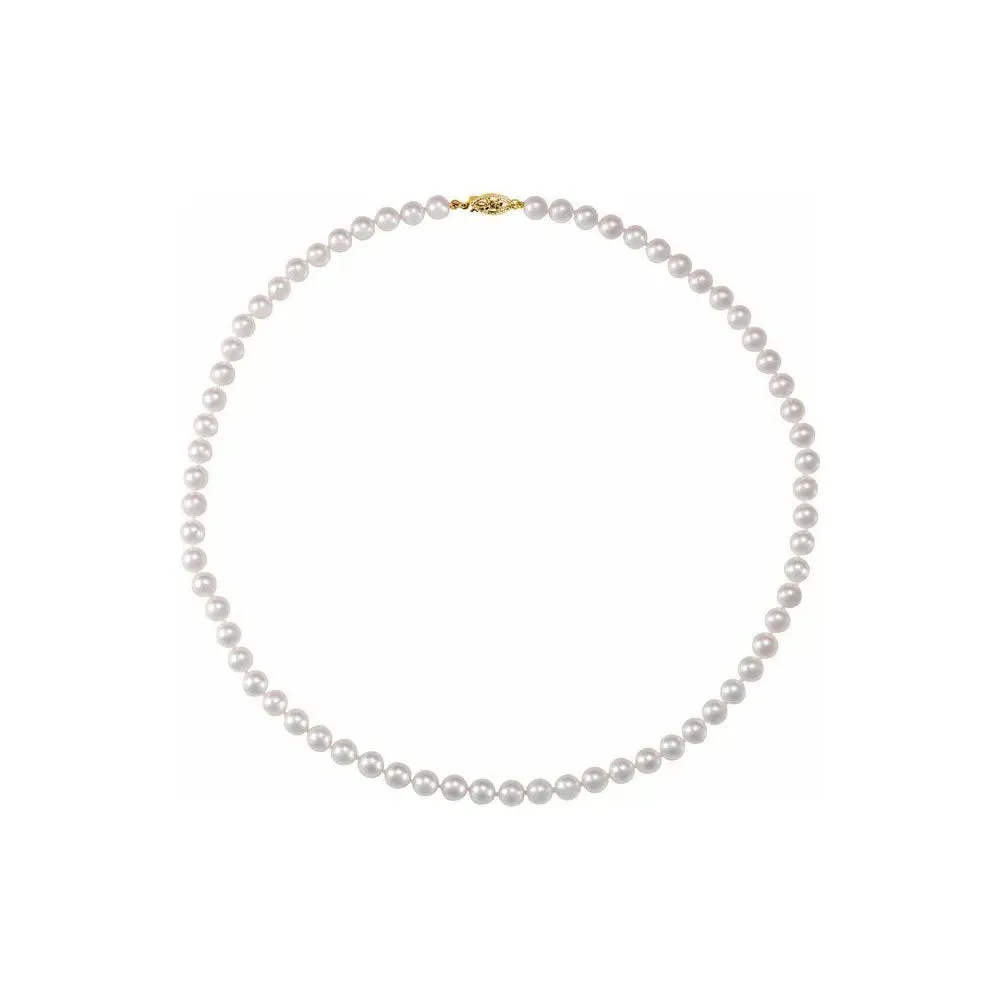 Akoya Pearl Necklace (14K)