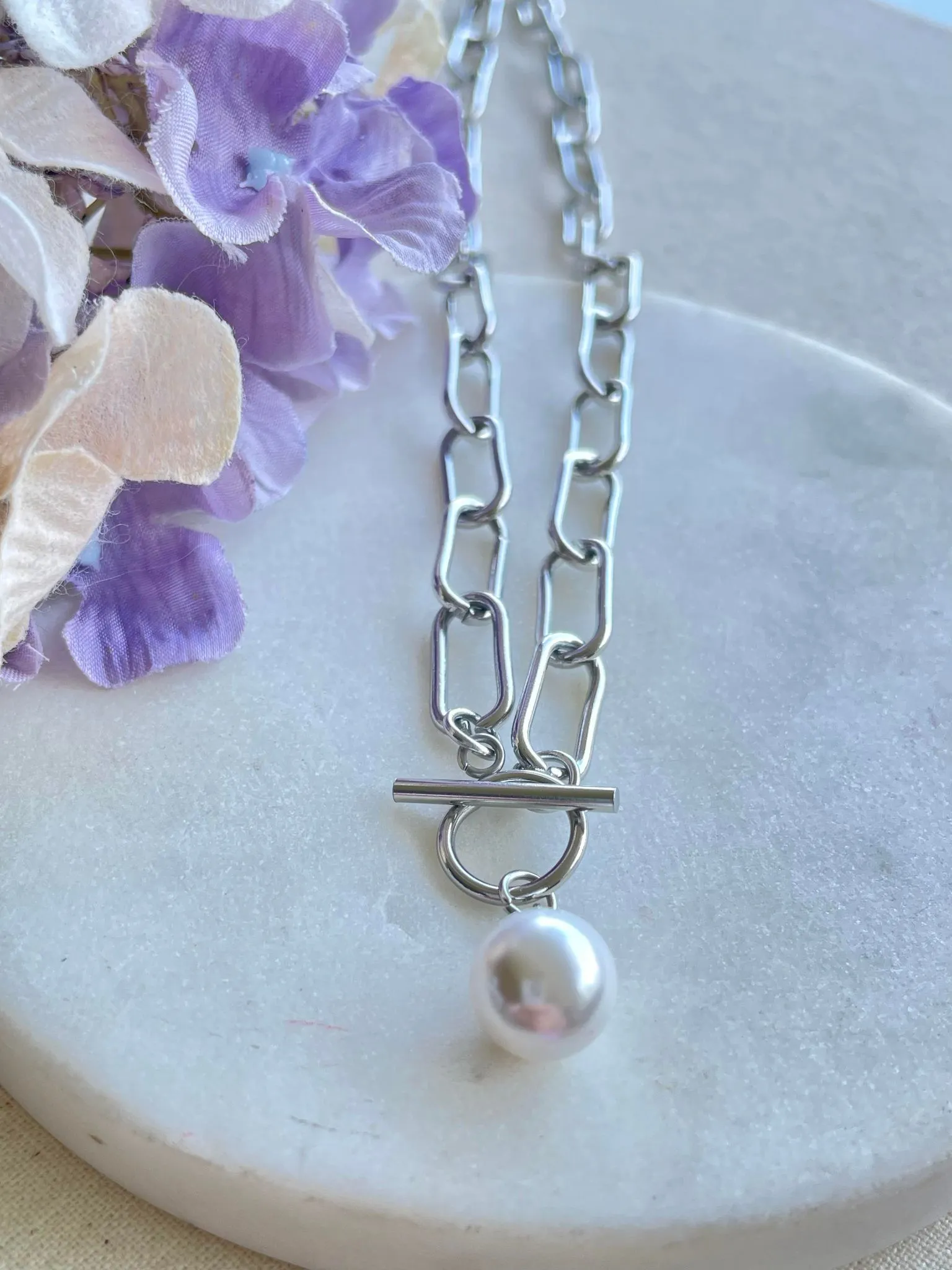 All knotted up with a pearl - silver – Tarnish Proof Jewellery