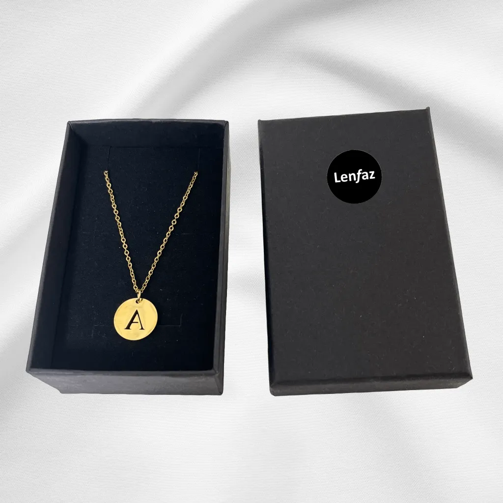 Alphabet Necklace Gold Plated - Letter T