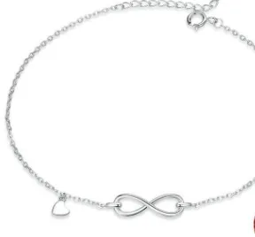 Anklet Sterling Silver Simple Foot Ornaments