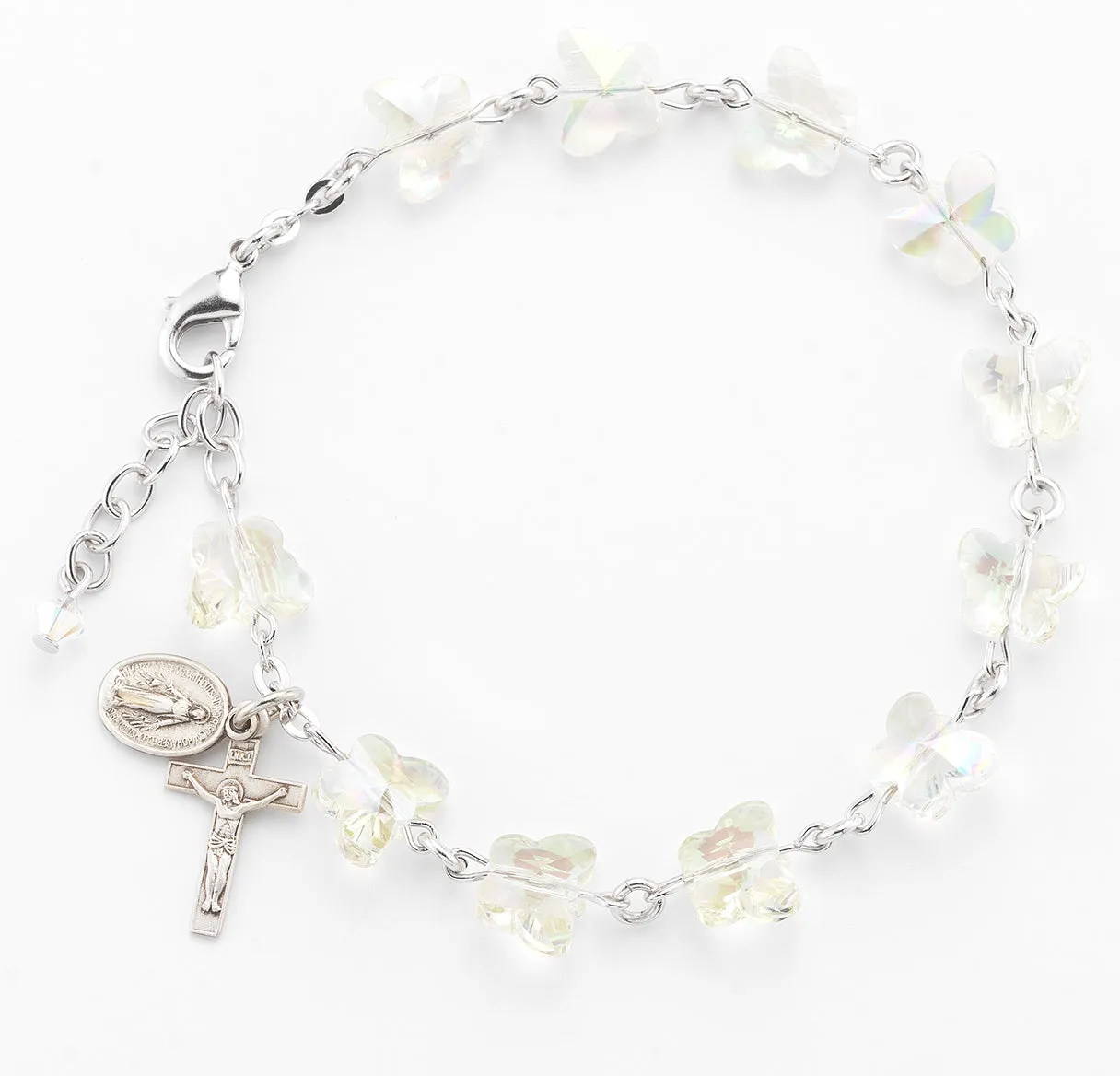 Aurora Butterfly Rosary Bracelet - BR7111CR