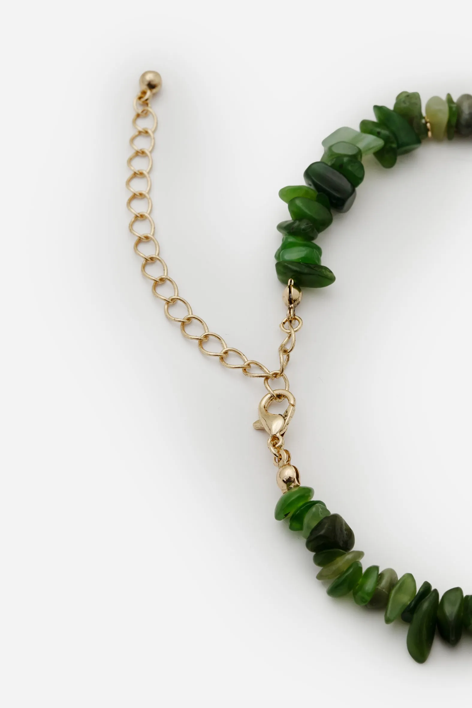 Aurora Gem Choker Necklace - Green