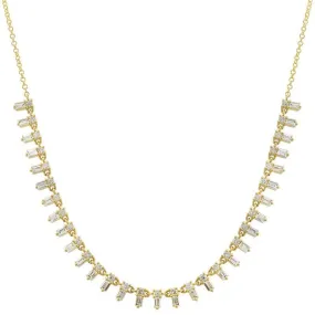 Baguette Point Strand Necklace