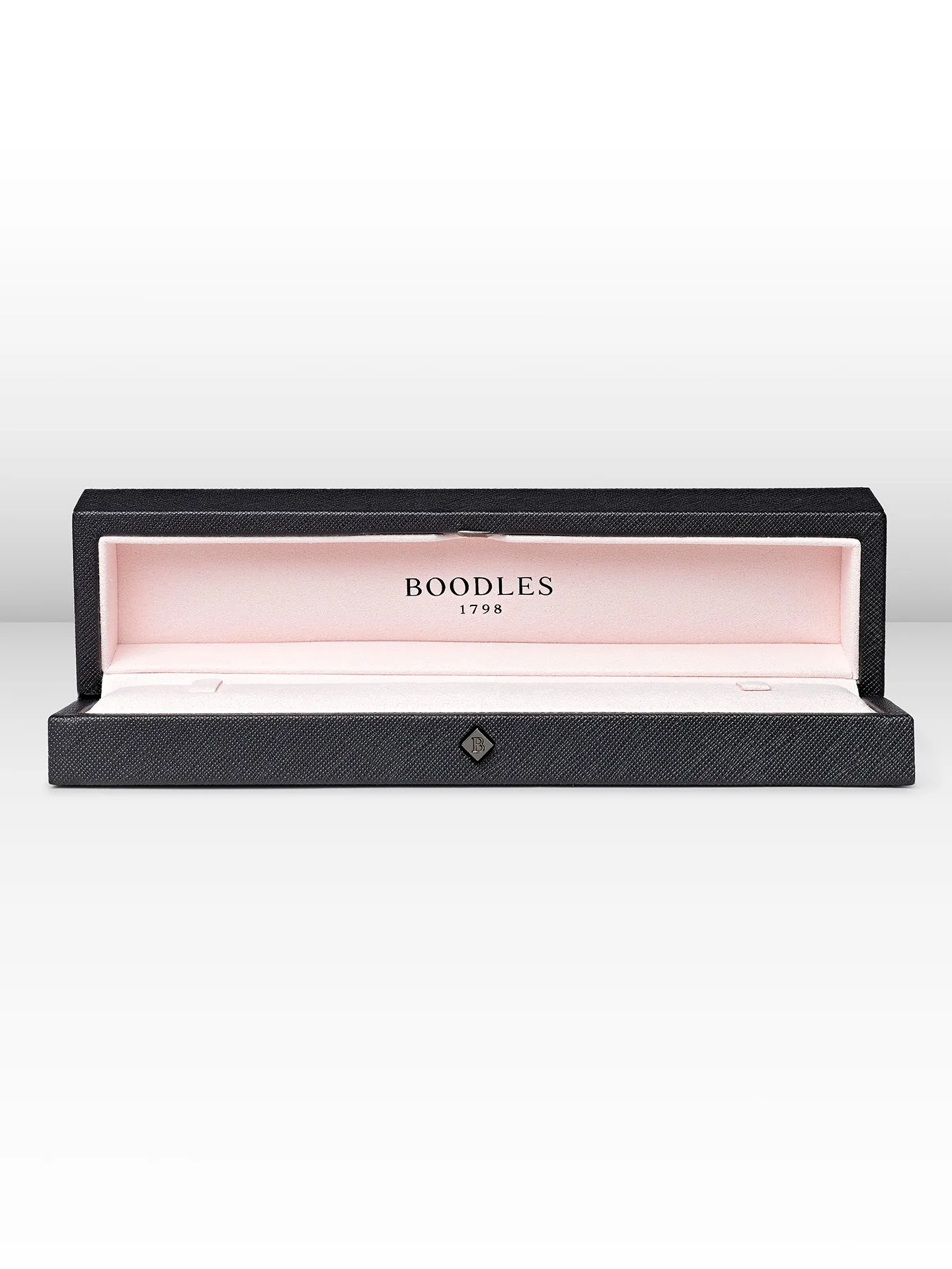 Be Boodles Large Rose Gold Platinum Diamond Bracelet