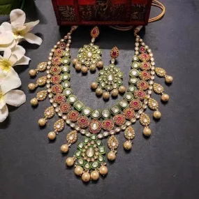 Big Pendant Polki Rani Haar Necklace