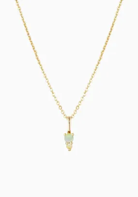 Binary Opal Necklace_Gold