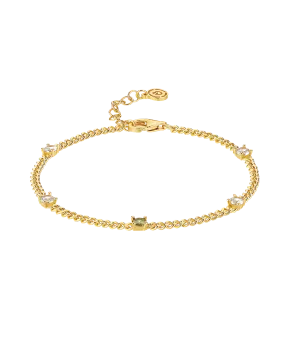 Birthstone Bracelet August 18ct Gold Plated